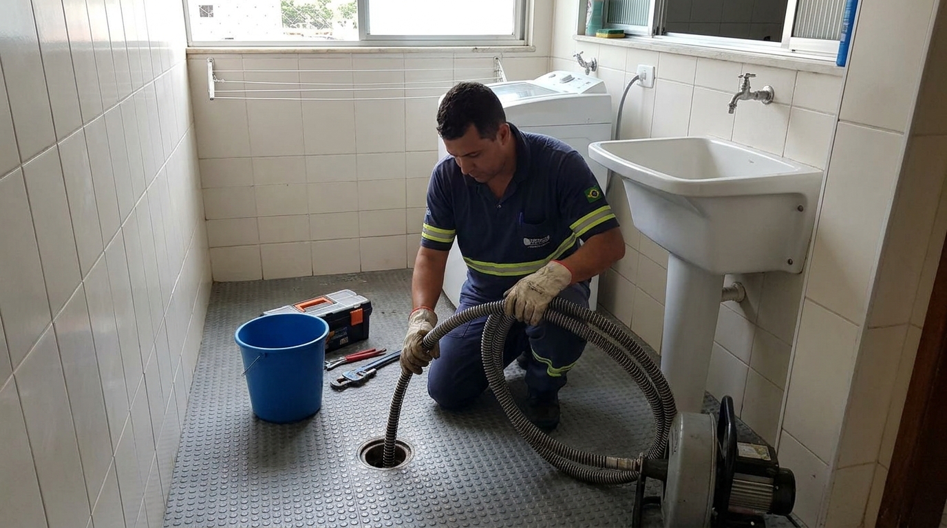 Desobstrução na Cozinha em Patos de Minas‑MG